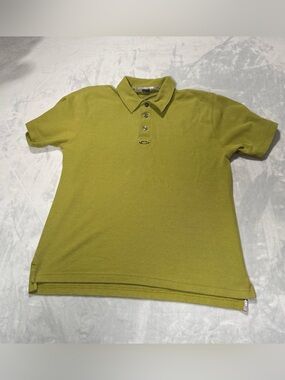 Oakley Olive Green Polo Shirt Men’s Large Cotton Blend Short Sleeve Golf